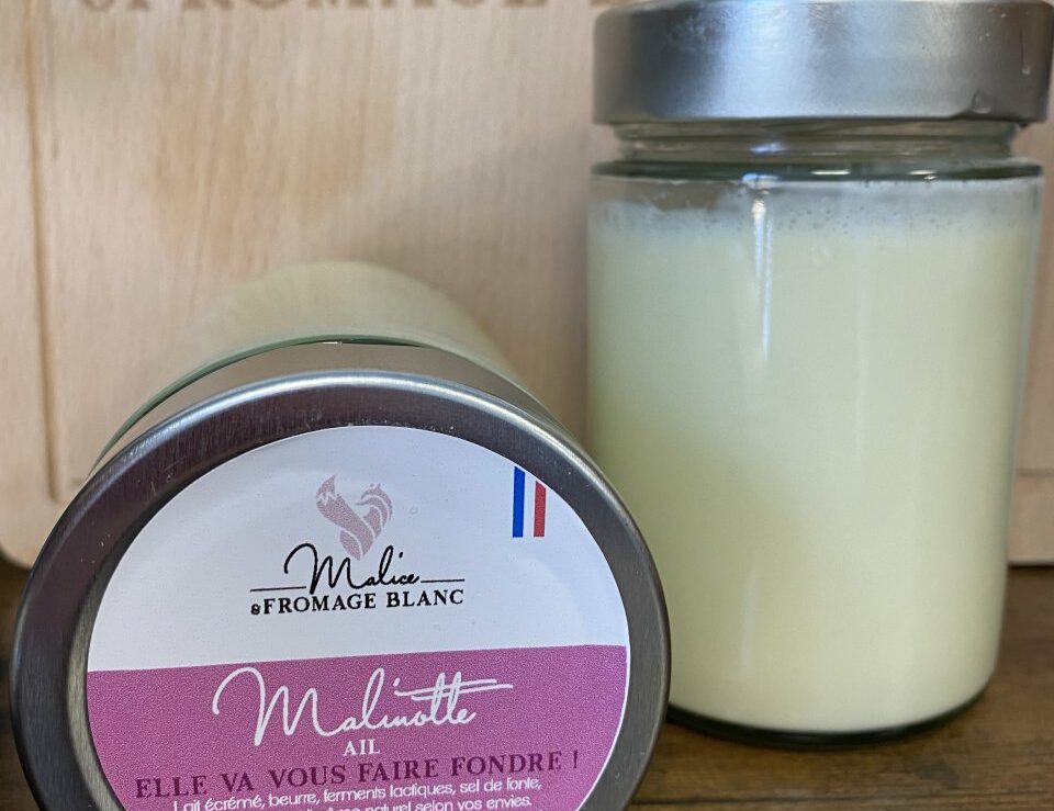 Malice And Fromage Blanc Produits De La Ferme Fabriqués Maison 